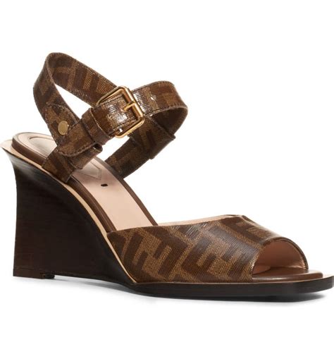 fendi wedge sandal|Women's Designer Fendi Wedges .